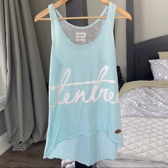 tentree Tops - Tentree | Sky Blue Asymmetrical Tank